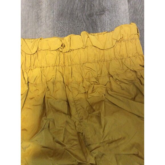 Free People Movement Golden Yellow Large L Smocked High Waist - Picture 4 of 5